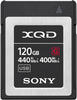 Sony QDG120F, Sony XQD G-Serie (XQD, 120 GB) Schwarz