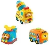 VTech 80-242184, VTech Tut Tut Baby Flitzer Set - Reisebus, Helikopter, Betonmischer