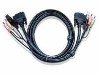 Aten 2L-7D03UD, Aten 2L-7D03UD: USB-DVI Dual KVM-Kabel 3M