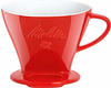 Melitta Porzellan-Kaffeefilter (Tropfer) 102 - Rot, Kaffeebereiter, Rot