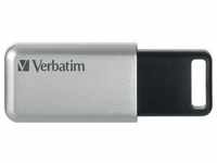 Verbatim Secure Pro (16 GB, USB A, USB 3.1), USB Stick, Silber