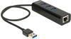 Delock 62653, Delock USB 3.0 Hub (USB A) Schwarz