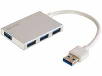 Sandberg 133-88, Sandberg USB 3.0 Pocket Hub (USB A) Silber