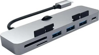 Satechi ST-TCIMHM, Satechi USB-C Clamp Hub Pro (USB-C, 5 Ports) (ST-TCIMHM) Grau