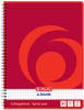 Herlitz 297531 Notizbuch (A5, Kariert, Kein Einband) (16220832) Rot