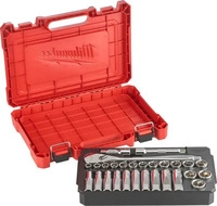 Milwaukee 4932471864, Milwaukee Ratschen und Nusssatz 1/2 Zoll imperial 28 Teile