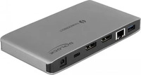 Delock 87777, Delock 87777 (Thunderbolt, 3 Ports) (87777) Grau