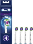 Oral-B Pro 3D White Electric Toothbrush Head with X-Shaped Bristles (4x)