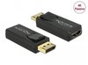 Delock 65571, Delock DisplayPort zu HDMI (HDMI, 6.20 cm) Schwarz