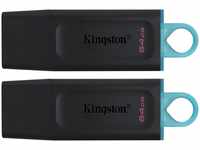 Kingston DTX/64GB-2P, Kingston DataTraveler Exodia (64 GB, USB 3.2, USB A) Schwarz