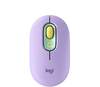 Logitech 910-006547, Logitech Pop Mouse (Kabellos) Gelb/Violett