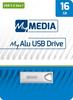 MyMedia 69275, MyMedia USB 3.2 Stick 16GB, Typ-A, My Alu, silber (16 GB, USB 3.2, USB