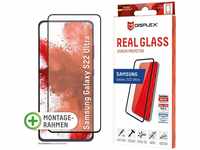 Displex 01577, Displex Real Glass, Full Cover Panzerglas (1 Stück, Galaxy S22 Ultra)