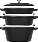 Staub 40508-386-0, Staub Cocotte (Gusseisen, 24 x 21.60 cm) (40508-386-0) Schwarz