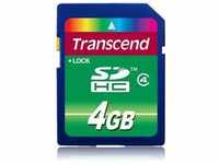 Transcend TS4GSDHC4, Transcend SDHC Standard Card (SDHC, 4 GB) Schwarz