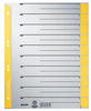 Leitz, Ordner Zubehör, Trennblätter, A4 Überbreite, Kraftkarton 230g/qm, gelb aus