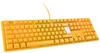 Ducky One 3 yellow gaming keyboard, RGB LED - MX-Silent-Red (DE, Kabelgebunden)