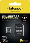 Intenso 3424493, Intenso Performance (512 GB, microSDHC, U1, UHS-I) (3424493) Schwarz
