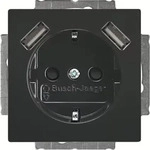 Busch-Jaeger 2CKA002011A6267, Busch-Jaeger Schuko/USB Steckdose 20 EUCB2USB-81 future