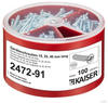 Kaiser, Abzweigdose, Geräteschrauben-Box 2472-91 je 100 Schrauben Ø3,2xLänge