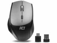 ACT Wireless dual-connect Mouse, silent click, 2400 dpi, black (Kabellos), Maus,
