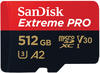 SanDisk Extreme PRO microSDXC (microSDXC, 512 GB, U3, UHS-I) (20878498) Rot/Schwarz