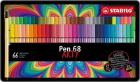 STABILO 6866-031, STABILO Pen 68 66er Arty Metalletui (66x) (6866-031)