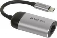 Verbatim 49146, Verbatim USB Typ-C zu (USB-C, 2 Ports) (49146) Grau/Schwarz