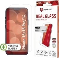Displex 01698, Displex Real Glass, 2D Panzerglas (1 Stk., Apple iPhone 13, Apple