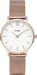 Cluse CW0101203001, Cluse Minuit Mesh Ros&eacute; (Analoguhr, 33 mm) (CW0101203001)...