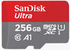 SanDisk Ultra microSDXC /s+SD Adapter (microSDXC, 256 GB, U1, UHS-I), Speicherkarte,
