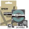 Epson C53S672062, Epson Matte White/Black 12mm LK-4WBJ (7 cm, Weiss)