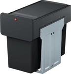 Hailo VD444925, Hailo EcoLine Design Trio L Einbausystem (30 l) (VD444925) Schwarz