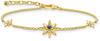 Thomas Sabo, Armschmuck, Armband Royalty Stern mit Steine Gold, (19 cm, 925er Silber)