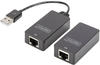 Digitus USB Extender für CAT5e CAT6 UTP Kabel bis 45m Länge (1.89 m) (10173492)