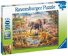 Ravensburger 00.013.284, Ravensburger Afrikanische Savanne (100 Teile) Tiere