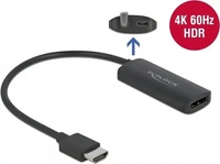 Delock 63206, Delock HDMI zu (DP, 24 cm) (63206) Schwarz