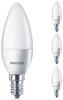 Philips 929003541140, Philips LED Kerzenlampe, 4er Set (E14, 5 W, 470 lm, 4 x,...
