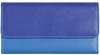 Mywalit, Damen, Portemonnaie, Tri-fold Zip Wallet Geldbörse Leder 17 cm, Blau
