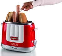 Ariete 206/00, Ariete 206 Hot-Dog-Ger&auml;t Party Time (206/00) Weiss/Silber/Rot