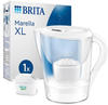 Brita Wasserfilter Marella XL weiss (3,5l) inkl. 1x MAXTRA PRO All-in-1 Kartusche,