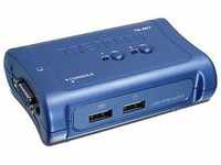 Trendnet TK-207K, Trendnet 2-Port USB KVM Switch w/Kit Grau