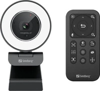 Sandberg 134-39, Sandberg Streamer USB Webcam Pro Elite (3.60 Mpx) (134-39) Schwarz