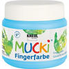 Mucki 23113, Mucki Fingerfarbe (Himmelblau, 150 ml) Blau