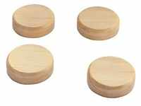 Sigel, Magnet, Holz-Magnete rund (4 Stück)