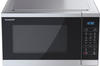 Sharp YC-MG252AE-S Mikrowelle & Grill 25L schwarz/silber, Mikrowelle, Schwarz, Silber