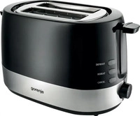 Gorenje 498314, Gorenje Toaster - schwarz. 850 W, Kunststoff Metall-Geh&auml;use, 7