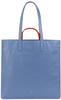 Dudu, Einkaufshilfe, Shopper Tasche Leder 40 cm, Blau