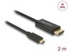 Delock 85291, Delock Thunderbolt 3| USB Typ C - HDMI (Typ A) (2 m, USB Typ C, HDMI)