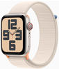 Apple MRH23QF/A, Apple Watch SE 2022/2023 (44 mm, Aluminium, 4G, One Size) Starlight